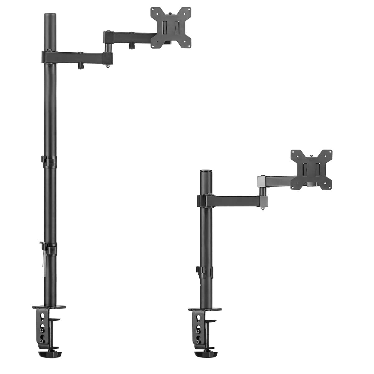 Dual Monitor Mount Set 400mm-pole and 800mm-pole Fits Monitor 32" Max Fully Adjustable by Bracwiser (Bundle)
