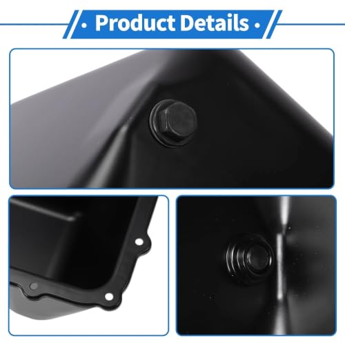 Cárter de aceite de hierro negro para Wrangler V6 3.8L con ajuste de precisión 6