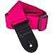 Protec Guitar Strap With Pick Pocket & Leather Ends Abdominal Support (POLYSTSB) Strawberry Regular