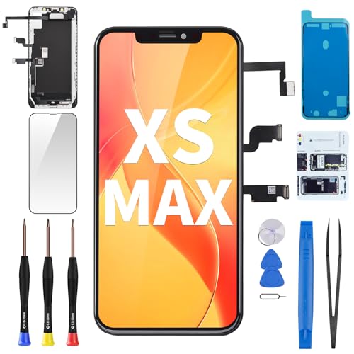 BESJMYT for iPhone Xs MAX Screen Replacement with Ear Speaker 6.5" LCD by BESJMYT - Used condition - US$39.99
