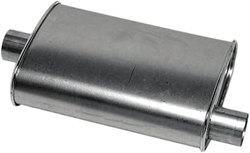 Muffler Deep Performance Tone Inlet 2.25 Pipe Connection Offset Outlet 2.25 Center