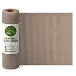 EVALAND Shelf Liners for Kitchen Cabinets Non-Adhesive 12" x 33 FT Beige Drawer Liner Non Slip, Washable Cabinet Liner, Waterproof Shelf Liners for Cabinets, Refrigerator Bathroom Pantry Cabinet Mat - Image 2