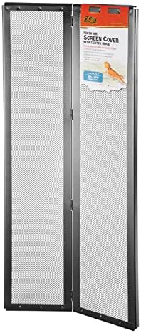 Zilla Pet Reptile Terrarium Fresh Air Screen Cover with Center Hinge 30" x 12"