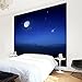 Produktbild Apalis Vliestapete Ein Wunsch bei Vollmond Fototapete Quadrat | Vlies Tapete Wandtapete Wandbild Foto 3D Fototapete für Schlafzimmer Wohnzimmer Küche | Größe: 192x192 cm, blau, 97611