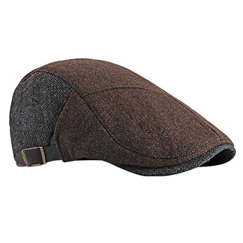 Zhhlaixing Boinas Moda Sombreros Gorra Newsboy Casquillo Gorra de Béisbol Casual Vintage al Aire Libre Clásico Sombrero de Copa Plano Retro Sombrero de Sol al Aire Libre Boina de Los Hombre Mujer