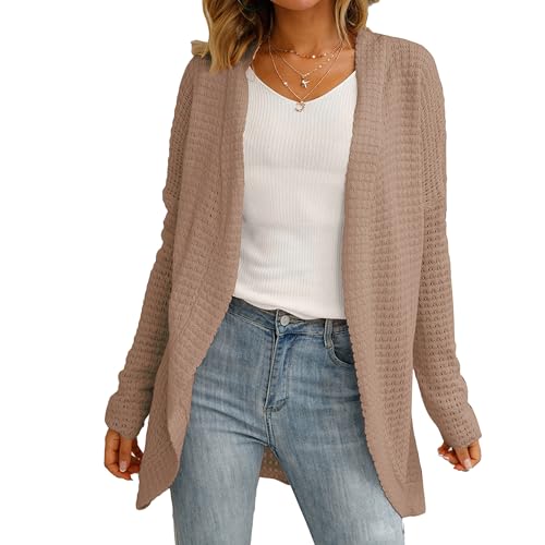 Women's Lightweight Cardigan Sweater Jackets Long Sleeve Oversized Knit Cardigans Fashion Casual Chunky Outerwear