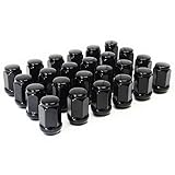 WheelGuard 1957BK, Bulge Acorn Lug Nut, 12mm-1.5, 3/4