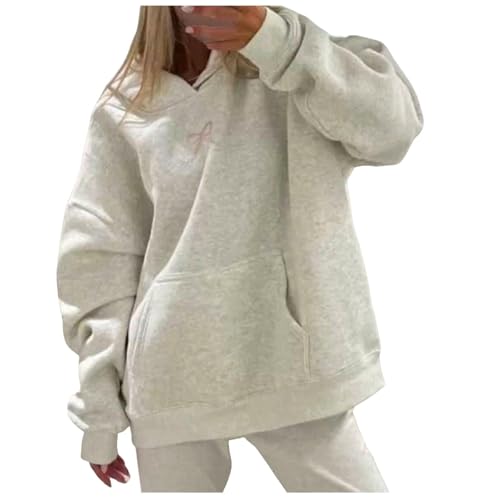 Graphic Hoodies for Teen Girls Coquette Oversized Sweatshirts Cute Bowknot Embroidery Print Long Sleeve Hoodie Pullover Tops Y2k Hoodies Retro Aesthetics Pullover Tops - Image 7