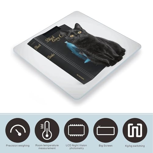 Báscula digital para baño con pantalla LED y vidrio templado miniatura 3