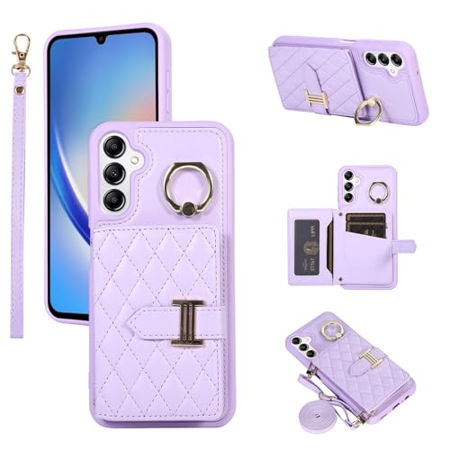Étui Samsung A34 5G avec porte-carte et béquille rotative 360