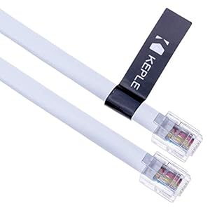 RJ12 tot RJ12 kabel 6P6C platte verlengkabel telefoonkabel telefoon stekker connector mannelijk naar mannelijke router…