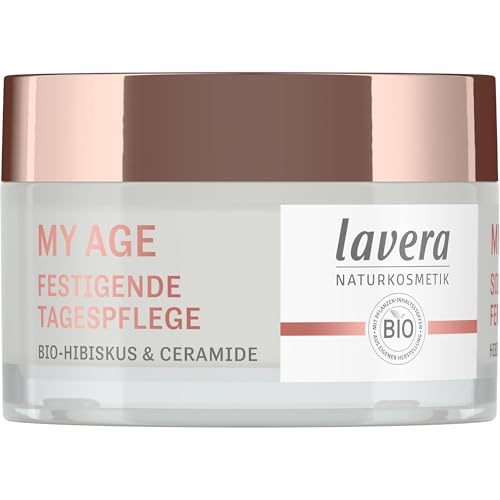 lavera My Age festigende Tagespflege - mit Hibiskus & Ceramide - für reife Haut - gegen Pigmentflecken - Straffheit - bio - Naturkosmetik - 50 ml