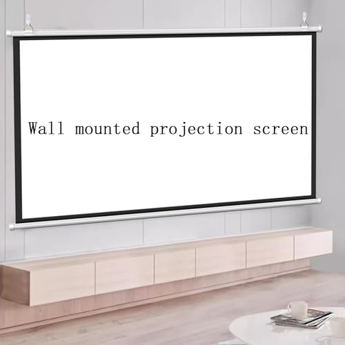 Pantalla manual para proyector 16:9 72 pulgadas plegable portátil miniatura 2