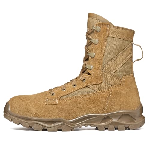 GARMONT TACTICAL T8 Anthem Military Combat Boots for Men and Women, Army, Air Force, Berry and AR670-1 Compliant Footwear, Suede Leather