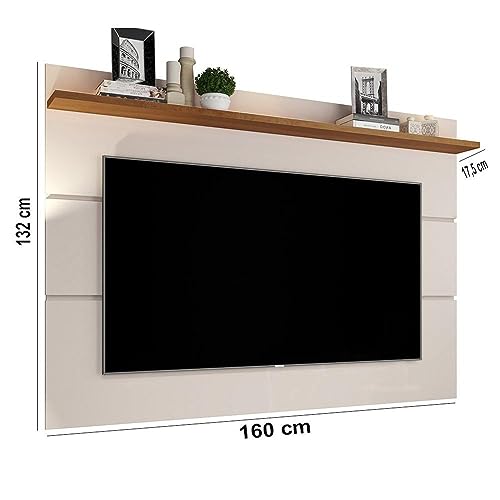 Painel Para TV Até 60 Polegadas 160cm 1 Prateleira Vivare New Giga Móveis