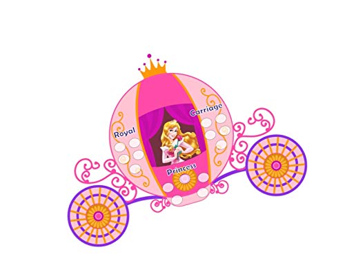 PartyStuff Princess Theme Tambola Housie Tickets - Princess Carriage kukuba 1 - Designer Kukuba (16 Cards)