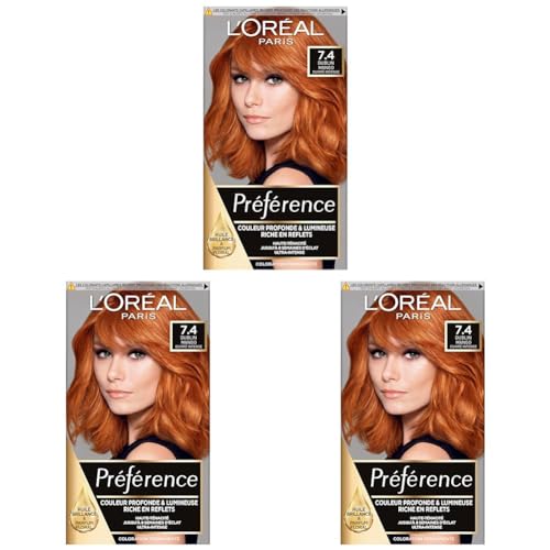 'Oréal Paris Préférence Coloration Permanente Cheveux Nuance : Dublin Mango 7.4 Lot de 2 - vue 8