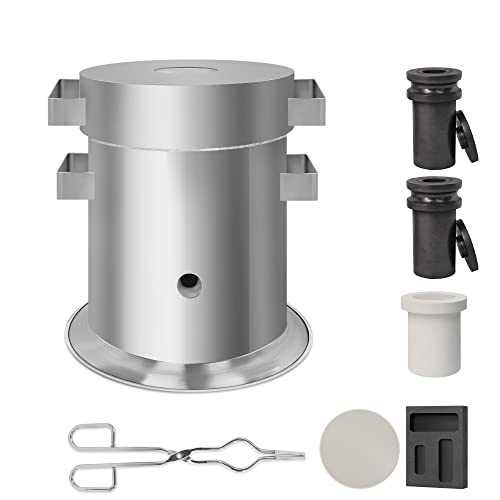Gongyi 10 Ounces Mini Kiln Melting Furnace Kit Mapp Gas Torch Kiln Stainless Steel Material Gold Smelting Sliver Aluminum Recycle #TOP29