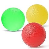 3 Stück Hand Therapie Bälle, Silikon Handtrainer, Anti Stress Ball, Handtrainer Fingertrainer Ball, Geeignet für Sportbegeisterte, Ältere Menschen, um die Flexibilität der Finger zu Trainieren