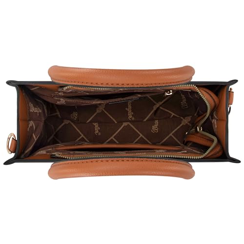 Image of Wrangler 3PCS Purses for Women Tote Bag Crossbody Handbag and Wallet Set with Guitar Strap