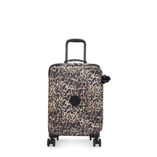 Kipling Women's Spontaneous Small Prt Softside Spinner Wheel Luggage, Integrated TSA Accepted Lock