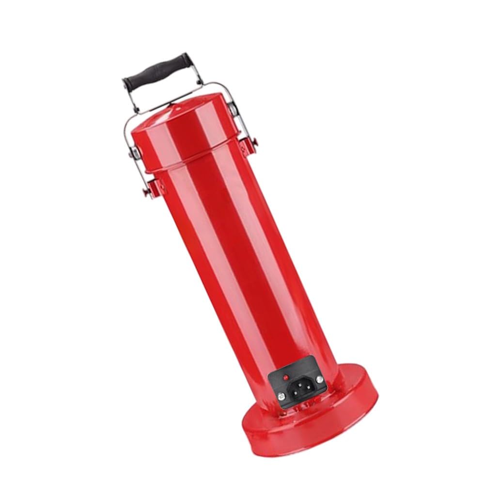 Horno de varilla de soldadura, tubo de almacenamiento de electrodos, contenedor de calefacción de 5 kg con interfaz de alimentación, funda de aluminio portátil para varillas de 400 mm