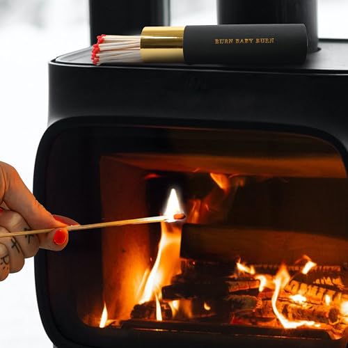 Tool & Tree Designer Zündhölzer, 20cm Streichhölzer, Dekorative, Premium Anzünd- und Kamin Streichholzschachtel, 68 Stück in stylischer Dose, Streichholz für Kerzen, perfekt als Geschenkidee geeignet