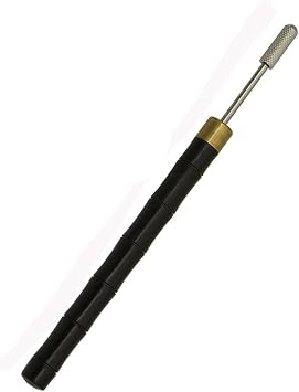2Pcs Leather Edge Dye Tool, Ebony Wood Handle, Double Bearing configure for Smooth Rolling, Edge Dye Roller Leather Edge Oil Printing Tool for Leather Craft Working 2