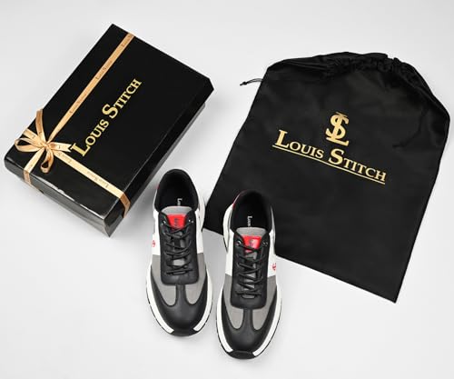 Image of LOUIS STITCH Men's Lightweight Sport Shoes | Elastic Laces Sneaker and Casual Wear | Perfect for Casual, Gym & Travel Wear | LS-AT-MP