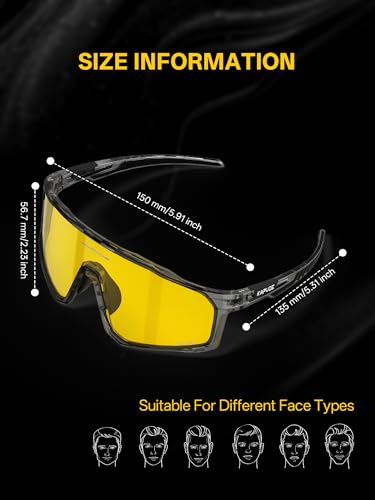 Image of KAPVOE 3 Lens & Polarized Cycling Sunglasses Men Women MTB Running K76 | 3-lens and polarized sports eyewear for men and women, designed for cycling, MTB, running and fishing