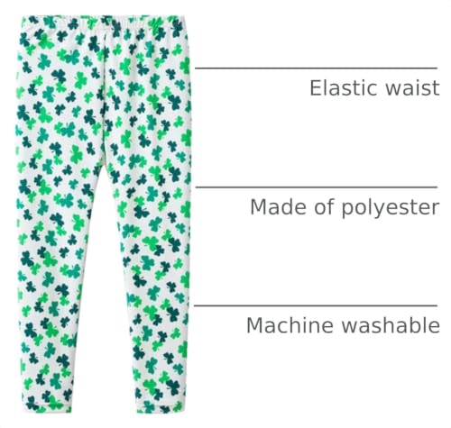 Image of Mud Kingdom Little Big Girls Leggings Cute Printing Polyester Stretchy Fashion Spring Summer