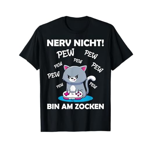 Gamer Spruch Gaming Katze Gaming Headset Gamer Nerd T-Shirt