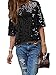 CHOSERL Damen Sommer Pailletten Tops Glitzer Party Shirt Kurzarm Sparkle Blusen T-Shirt, Schwarz , X-Large