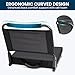 Maeytau Stadium Seats for Bleachers with Back Support, Portable Bleacher Seats with Thick Padded Cushion and Carry Handle, Wide Stadium Seat Chair Includes Hooks Cup Holder and Side Pocket