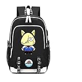 ISaikoy Anime Assassination Classroom Backpack Koro Sensei Laptop School Bag Bookbag with USB Charging Port 9