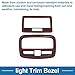 HOPESPANNER Light Trim Bezel for Suzuki Fronx 2024-2025 Front Row Rear Row Lamp Bezel Light Cover Decor Carbon Fiber Black 2 Pcs