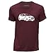 Produktbild Stuff4 Herren/Mittel (M)/Burgund/Rundhals T-Shirt/Schablone Auto-Kunst / 13 Fiesta ST