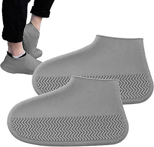 VARiSTY Shoe Cover Waterproof, Reusable Rain Shoe Covers with Slip Resistant Sole, Rain Mud Snow Shoe Protector Covers for Men & Women (Medium(US 5-7))