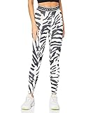 Estampado cebra Gianni Kavanagh Zebra Skin Leggings, Gris, S para Mujer