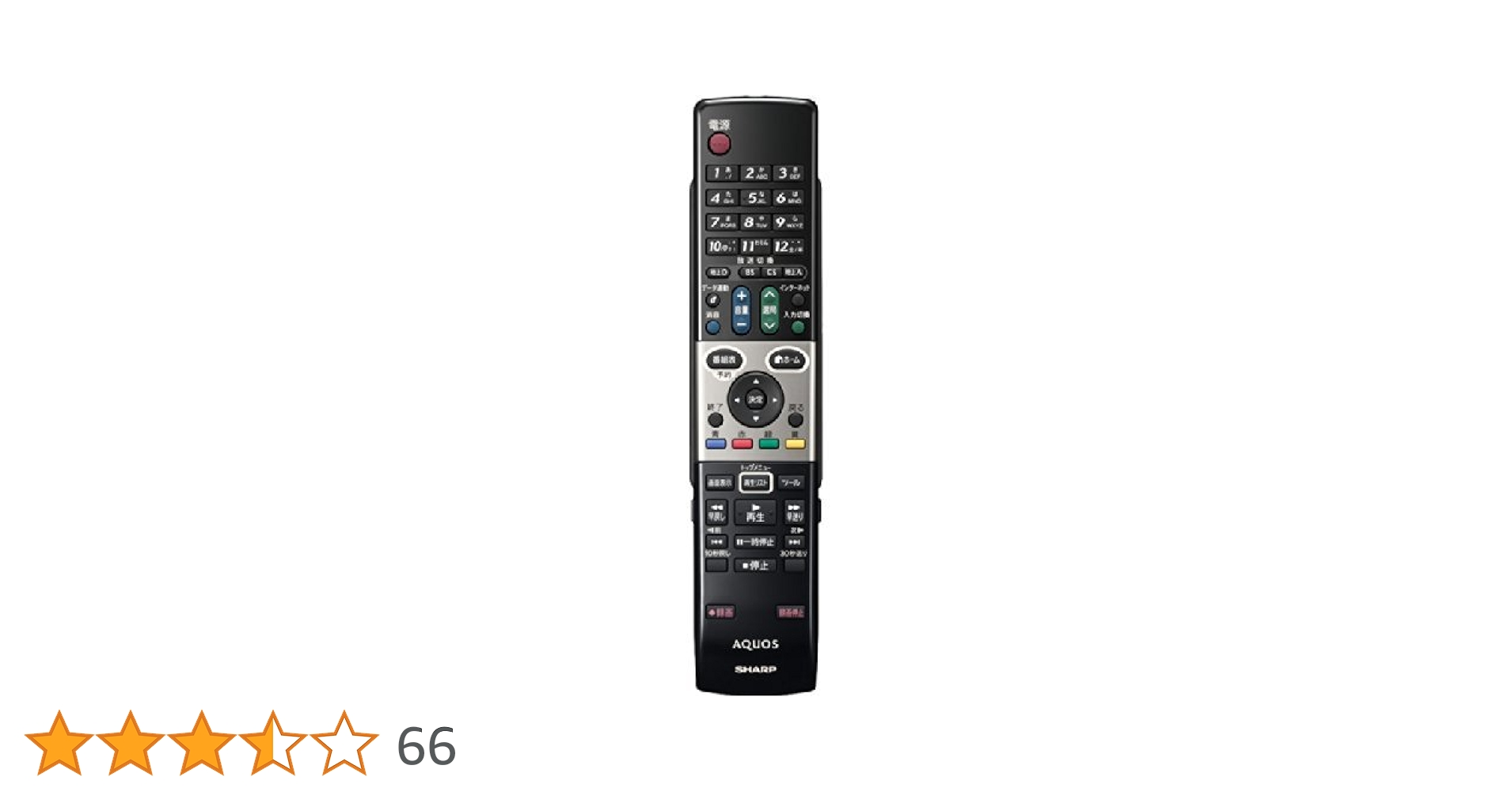 シャープ 液晶テレビ(AQUOS)純正リモコンGA820WJSA(0106380321) Amazon | シャープ 液晶テレビ(AQUOS)純正リモコンGA820WJSA