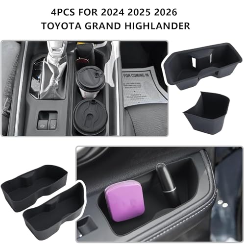 Juego de 4 portavasos para Toyota Grand Highlander 2024-2026 miniatura 6