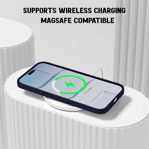 Image of Kratos Active Grip Silicone Case Cover Compatible with iPhone 17 Air - Enhanced Protection, Wireless Magnetic Charging Case with Raised Edge Camera & Screen Protection, Shock-Resistant Design Blue