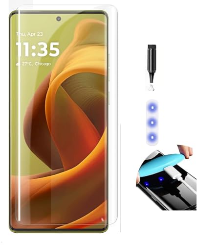 NISHTECH Advanced HD+ Curved UV Tempered Glass Screen Protector Designed for Moto G85 5G || Full Screen Coverage with Easy Installation Kit (Anti-Scratch) (B0D77765SG) Amazon Price History, Amazon Price Tracker