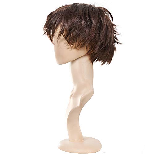 Ecvtop Wigs For Mens' Death Note Male Short Hair Wig Costume Cosplay Wigs (Light Brown) #TOP1