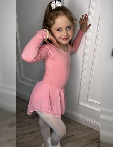 Image of Arshiner Kids Girls Classic Long Sleeve Leotard Dance Ballet Dress