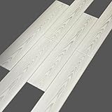 DIY Glue Up P02- Foam Ceiling Tiles Panel/Planks Gray White Wood, 39.3' x 6.5', Pack of 36 (63.72 Sq.Ft.)