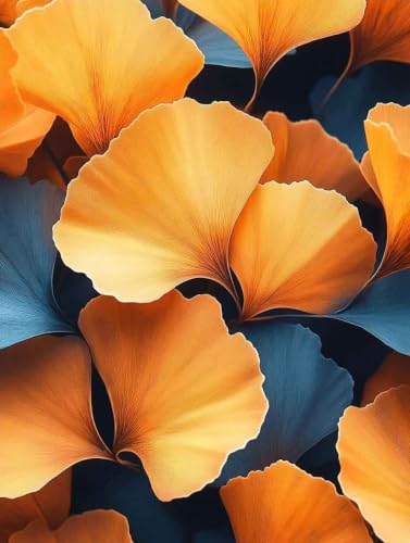 Diamond painting feuilles et paysage 60x80 cm grand format pour adultes