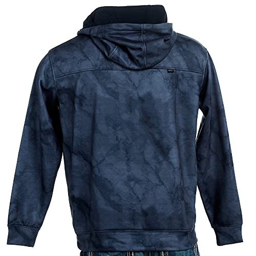 HOOEY Men's Tie-Dye Liberty Roper Flag Graphic Hooded Sweatshirt Black Large4