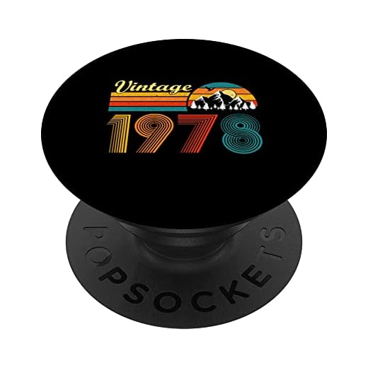 Regalo de 45 cumpleaños para hombres y mujeres, retro, vintage, 1978 PopSockets PopGrip Intercambiable