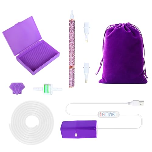 Electric Gem Painting Pen - Handmade Rhinestone Art Tool for Crafting | ABS Body with Precision Tip Applicator, USB Rechargeable Motorized Glue Dispenser, Hobby Decoration Accessory 5.51in